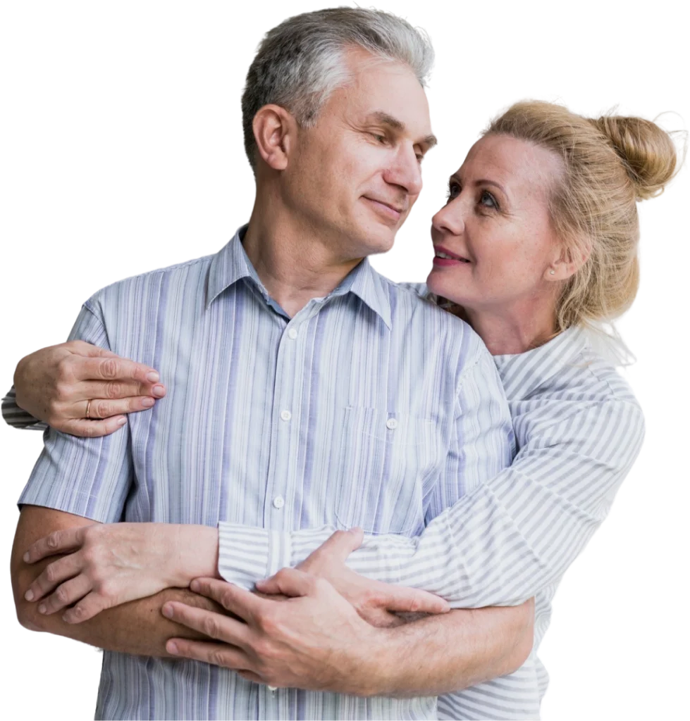 Couple embraces, symbolizing emotional and legal support from mesothelioma firm.