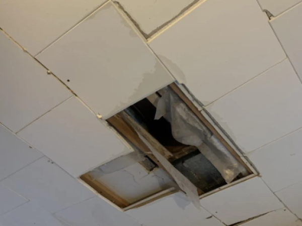 asbestos-ceiling-tiles-damaged