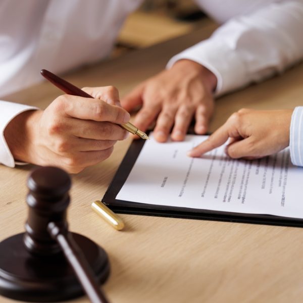 Consultation,And,Conference,Of,Stressed,Business,Woman,And,Lawyers,Working