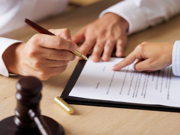 Consultation,And,Conference,Of,Stressed,Business,Woman,And,Lawyers,Working